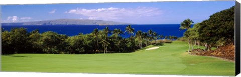 Framed Wailea Golf Club, Maui, Hawaii Print