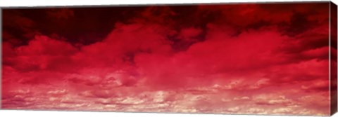 Framed Red Cloud Sky Print