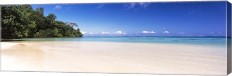 Framed Beach, Tahiti, French Polynesia Print