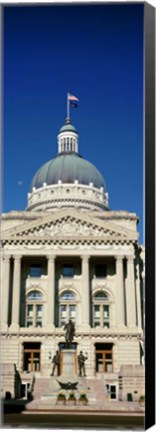 Framed Indiana State Capitol Building, Indianapolis, Indiana Print