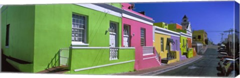 Framed Colorful Houses, Cape Town, South Africa Print