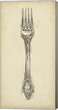 Framed Ornate Cutlery I Print