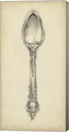 Framed Ornate Cutlery II Print