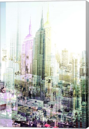 Framed Empire State Building Multiexposure I Print