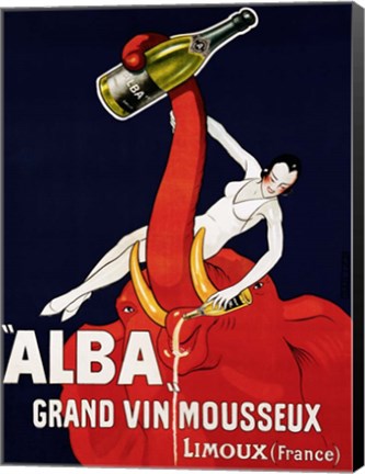 Framed &quot;&quot;Alba&quot;&quot; Grand Vin Mousseux, ca. 1928 Print