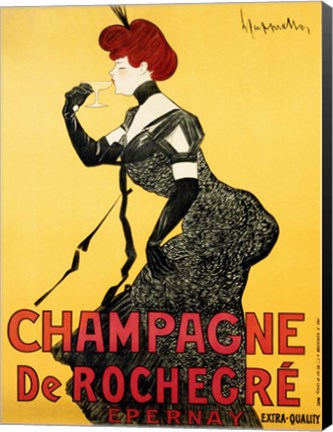 Framed Champagne de Rochegre;, ca. 1902 Print