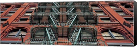 Framed Puck Building Facade, Soho, NYC Print