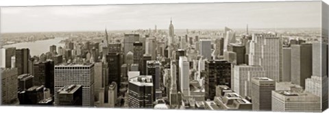 Framed Manhattan Looking South Print