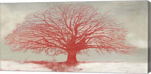 Framed Red Tree Print