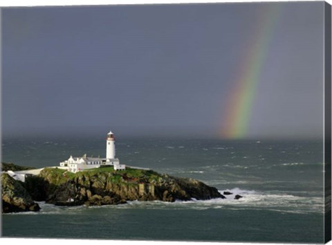 Framed Rainbow over Fanad-Head, Ireland Print