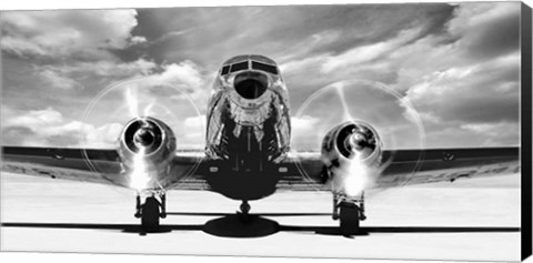 Framed Airplaine Taking Off Print
