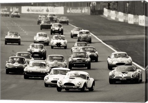 Framed Silverstone Classic Race Print