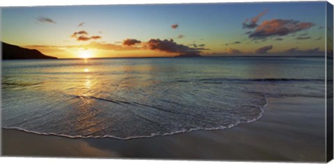 Framed Baie Beau Vallon, Seychelles Print