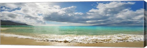 Framed Baie Beau Vallon, Mahe, Seychelles Print