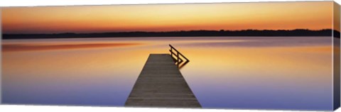 Framed Boardwalk, Bavaria, Germany Print