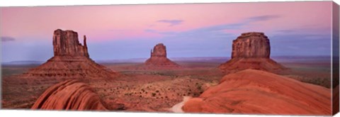 Framed Mittens in Monument Valley, Arizona Print