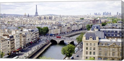 Framed View of Paris Print