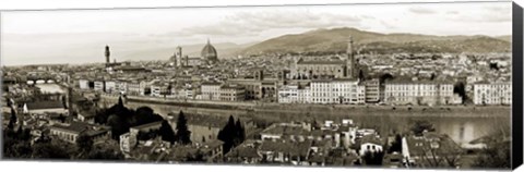 Framed Panoramic View of Florence Print