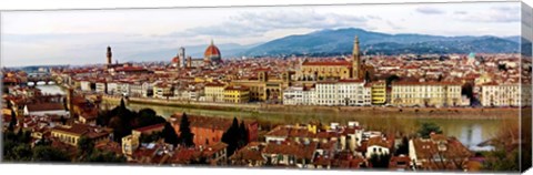 Framed Panoramic View of Florence Print