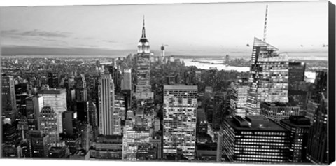 Framed Aerial View of Manhattan, NYC 1 Print