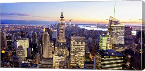 Framed Aerial View of Manhattan, NYC 2 Print