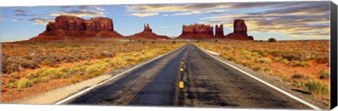 Framed Road to Monument Valley, Arizona Print