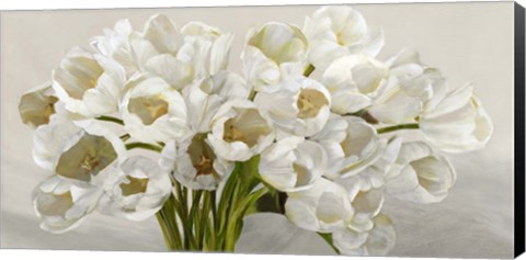 Framed Tulipes Blanches Print