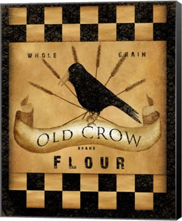 Framed Old Crow Flour Print