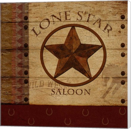 Framed Lone Star Print