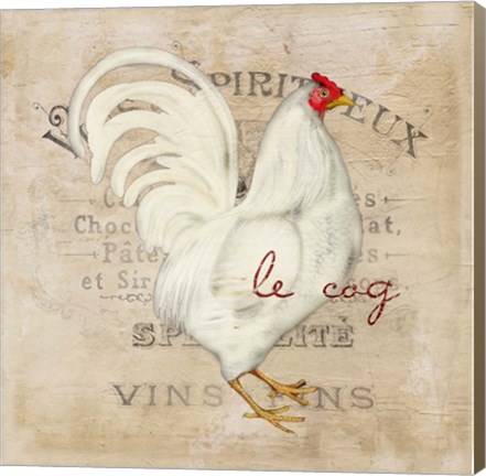 Framed French Rooster Print