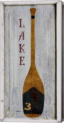 Framed Lake Oar Print