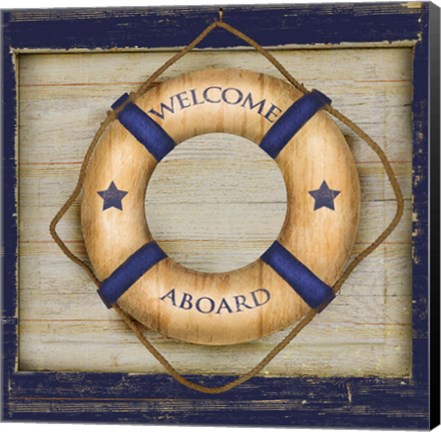 Framed Welcome Aboard Print