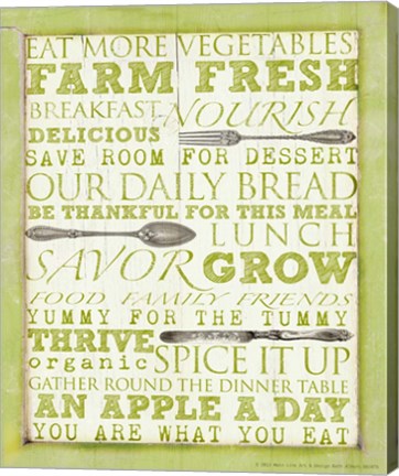 Framed Farm Fresh Typography Print