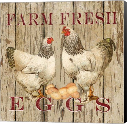 Framed Farm Fresh Eggs II Print