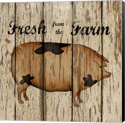 Framed Farm Fresh Pork Print