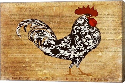 Framed Fancy Rooster Print