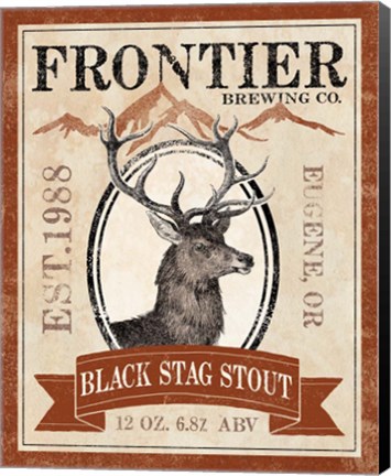 Framed Frontier Brewing I Print