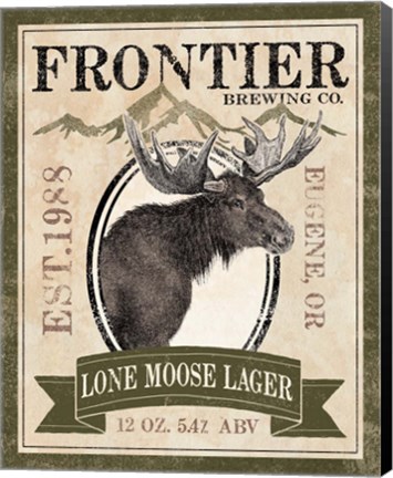 Framed Frontier Brewing II Print