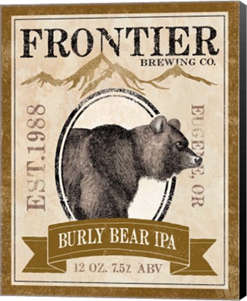 Framed Frontier Brewing IV Print