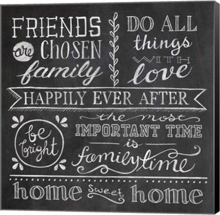 Framed Inspiration Chalkboard IV Print