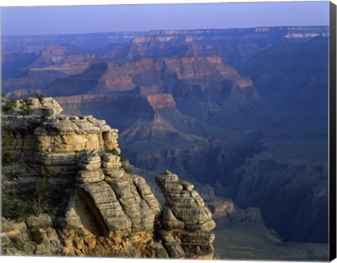 Framed High angle view of rock formation, Grand Canyon National Park, Arizona, USA Print