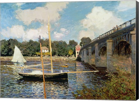 Framed Seine at Argenteuil Print