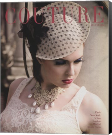 Framed Couture August 1956 Print