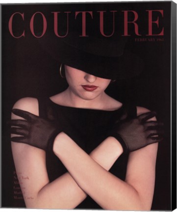 Framed Couture February 1963 Print