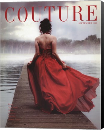 Framed Couture September 1960 Print