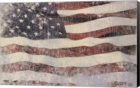 Framed Old Glory Print