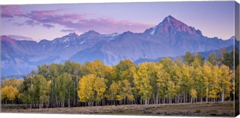 Framed Fall and the Mountains Print