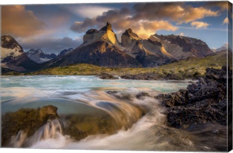 Framed Paine Towers Print