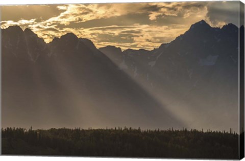 Framed Mountain Light Print