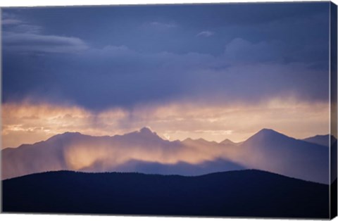 Framed Mountain Layers Print